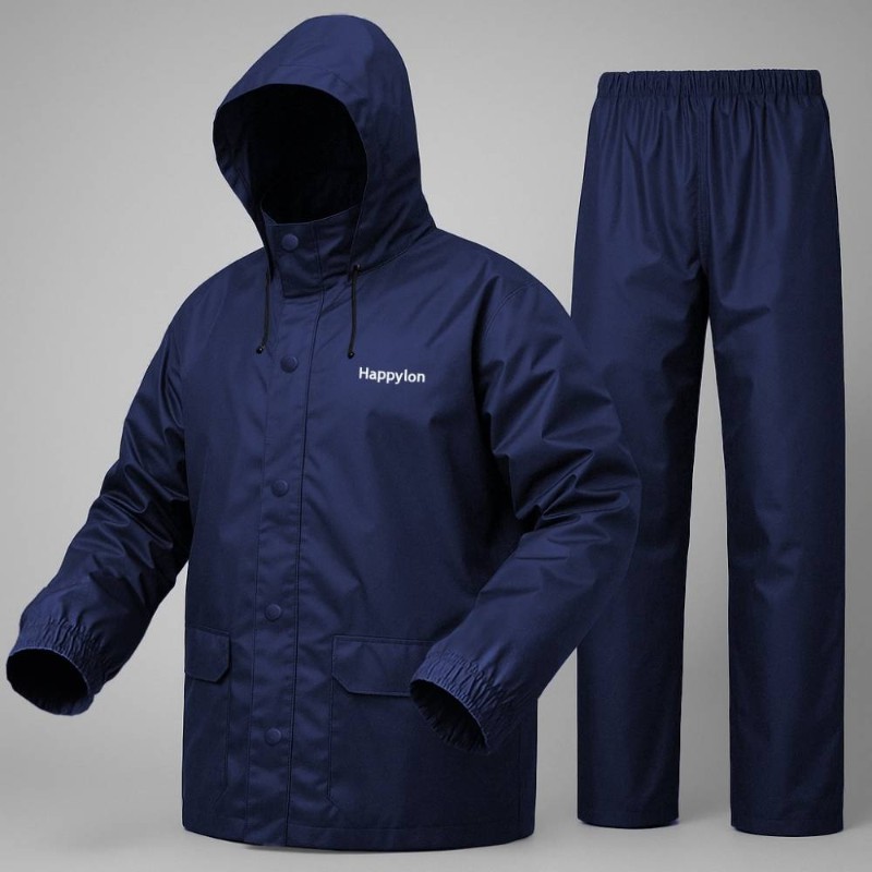 100% Water proof High quality Rain Coat With Pant. (Happylon)